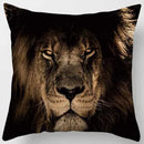 DecorBites™ Animals World Tiger Lion Pillow Case for Cute Home Decor in Sofa Living Room