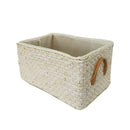 Breakfast Woven Storage Basket Picnic Basket Laundry Box Home Sundries Organizer Fruit Flower Storage Baskets Desktop Container