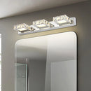DecorBites™ Crystal LED Mirror Light: Modern Bathroom Wall Sconce Stainless Steel Lighting Fixtures
