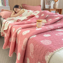 DecorBites™ Cotton Towel Blanket, Rural Printed Thin Quilt - Luxury Breathable Bedspread