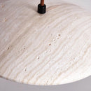 DecorBites™ Cream Stone Wood Chandelier: Danish Style Bedroom Pendant Lamp for Natural Atmosphere