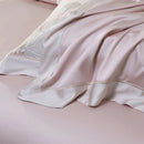 DecorBites™ Cotton Flowers Embroidery Bedding Set with Soft Silky Finish