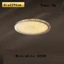 DecorBites™ Crystal Round Ceiling Lamp Elegant LED Lighting for Bedroom & Living Room