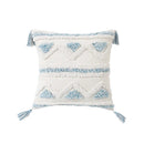 DecorBites™ Blue Geometric Double Cushion Cover for Home & Car Decor