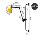 DecorBites™ Industrial Iron Swing Arm Wall Lamp for Bedroom, Living Room, Office Decor