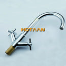 DecorBites™ Kitchen Mixer Tap | Dual Handle Cold Hot Water Swivel Faucet