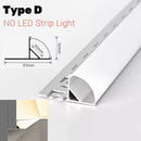 DecorBites™ LED Aluminum Profile Recessed Waist Line Channel for Backlighting Corners
