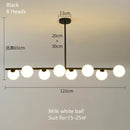 DecorBites™ Gold Glass Ball LED Pendant Light for Kitchen Dining Room Lighting