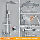 Matte black decorbites digital display shower faucet set bathroom