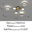 DecorBites™ Gold Frame LED Chandelier: Modern Lighting for Living Room, Bedroom - Indoor Fixture & Lustres