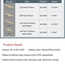 DecorBites™ LED Chandelier: Modern Ceiling Lighting for Living Dining Bedroom Kitchen Aisle