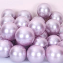 DecorBites™ 12-Inch Metal Latex Confetti Balloon Set for Wedding, Birthday, Party Decorations
