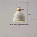 DecorBites™ LED Pendant Lights for Modern Decor with Cement Wood Design