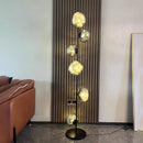 DecorBites™ Glass Shade LED Floor Lamp for Home Decor, Living Room, Bedroom, Minimalist Design