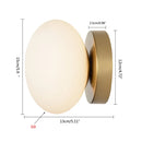 DecorBites™ Golden Glass Ball Wall Lamp Sconces for Modern Home Decoration