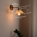DecorBites™ Japanese Style LED Glass Copper Wall Lamp Sconce for Restaurant, Bar, Bedroom, Bathroom