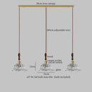 DecorBites™ Glass LED Pendant Lamp Petal Lampshade for Bedroom Living Dining Room