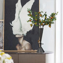 DecorBites™ Geometric Bronze Vase for Home Decor