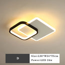 DecorBites™ LED Ceiling Lamp: Square Round Indoor Lighting, Bedroom, Entrance Hall, Neutral/Cool/Warm White