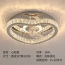 DecorBites™ Crystal LED Ceiling Fan Remote Control Modern Bedroom Light Fixtures