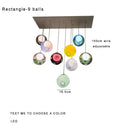 DecorBites™ Clear Glass Pendant Light Dimmable LED Luxury Hanging Lamp