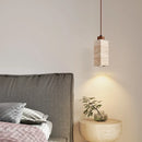 DecorBites™ Japanese Stone LED Pendant Lamps Yellow Travertine Wabi Sabi Hanging Light