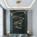 DecorBites™ Crystal Chandelier: Stair Pendant Lamp, Living Room & Interior Lighting