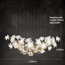 DecorBites™ Crystal Flower Chandelier: Luxury Ceiling Pendant Light for Home Decor
