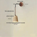 Modern beige travertine stone wall lamp stair light