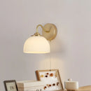 DecorBites™ Iron White Glass LED Wall Lamp Sconce Pull Chain Switch Nordic Modern Stair Light