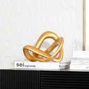 DecorBites™ Golden Twisted Dough Rope Knot Ornaments Geometric Line Home Decoration