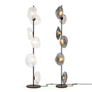 DecorBites™ Glass Shade LED Floor Lamp for Home Decor, Living Room, Bedroom, Minimalist Design