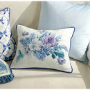 DecorBites™ Iris Flowers Butterfly Purple Watercolor Pillow Case 45x45cm