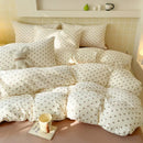 DecorBites™ Jacquard Double-Layer Yarn Fitted Sheet Set - Cloud Touch Soft Skin-Friendly Bedroom Decor