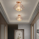 DecorBites™ Crystal Ceiling Chandelier: Modern Industrial LED Indoor Lighting Fixture