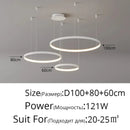 DecorBites™ Acrylic LED Ring Pendant Light Modern Minimalist Art Decor Chandelier