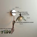 DecorBites™ Clear Glass LED Wall Sconce Pull Chain Modern Light Fixtures