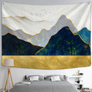 Abstract Mountains Oil Painting Tapestry Wall Hanging for Boho Witchcraft Aesthetics Room Decor by DecorBites™
