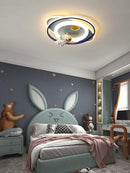 DecorBites™ Astronaut Spaceman Rocket Rabbit Ceiling Light Kids Bedroom Luminaire