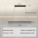 DecorBites™ Circle Pendant Chandelier Dimmable LED Lights for Modern Living Room