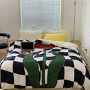 DecorBites™ Large Flowers Print Cotton Satin Full Size Comforter Bedding Set