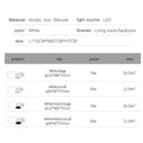 DecorBites™ LED White Ceiling Chandelier with Remote Control