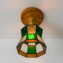 DecorBites™ Glass Copper LED Ceiling Lamp Modern Style for Home Decor and Restaurant