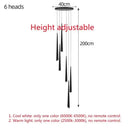 DecorBites™ LED Chandelier: Modern, Dimmable Ceiling Light for Living Room, Kitchen, Staircase