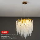 DecorBites™ Crystal Tassel Ceiling Chandelier for Luxe Living Room, Hall, and Restaurant Decor