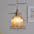 DecorBites™ Green Glass LED Hanging Pendant Lights