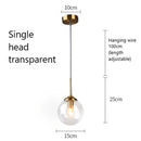 DecorBites™ Glass Pendant Lights: Nordic LED Hanging Lamp for Kitchen, Dining Room, Bedroom.