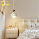 DecorBites™ Cream Wind Resin/Glass Pendant Lights: Modern LED E27 Hanging Lamp for Bedroom, Bar, Kids Room