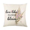 DecorBites™ Lavender Flower Linen Pillowcase for Sofa Car, Living Room Decor, Throw Pillow Case