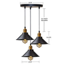 DecorBites™ Industrial Retro LED Hanging Chandelier Pendant Light for Home Dining, Bar, and Restaurant Décor